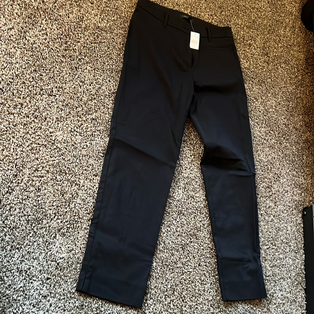 NWT Ann Taylor skinny cropped pants, size 2. Black. Never worn.